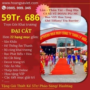 Gói Khai Trương Đại Cát ( Hơn 22 Hạng Mục )