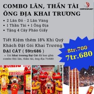 Gói Thuê Đội Lân, Thân Tài, Ông Địa