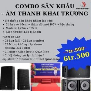 Gói Sân Khấu, Âm Thanh Khai Trương