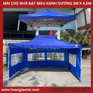 Mái Che Nhà Bạt Di Động Xanh Dương 3M X4,5M (Không Bao Gồm Khung) Mái Che Nhà Bạt Di Động Xanh Dương 3M X4,5M (Không Bao Gồm Khung)