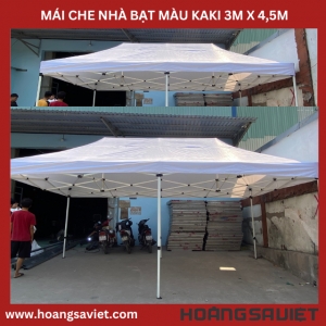 Mái Che Nhà Bạt Di Động Trắng 3M X4,5M (Không Bao Gồm Khung) Mái Che Nhà Bạt Di Động Trắng 3M X4,5M (Không Bao Gồm Khung)