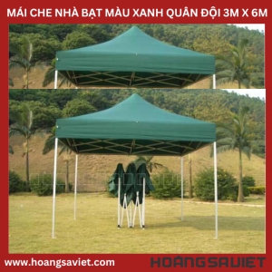 Mái Che Nhà Bạt Di Động Xanh Quân Đội 3Mx6M (Không Bao Gồm Khung) Mái Che Nhà Bạt Di Động Xanh Quân Đội 3Mx6M (Không Bao Gồm Khung)
