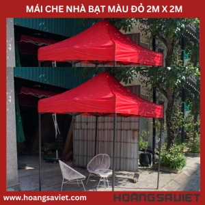 Mái Che Nhà Bạt Di Động Đỏ 2M X2M (Không Bao Gồm Khung) Mái Che Nhà Bạt Di Động Đỏ 2M X2M (Không Bao Gồm Khung)