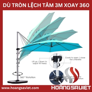 Dù Lệch Tâm Tròn 3Mét